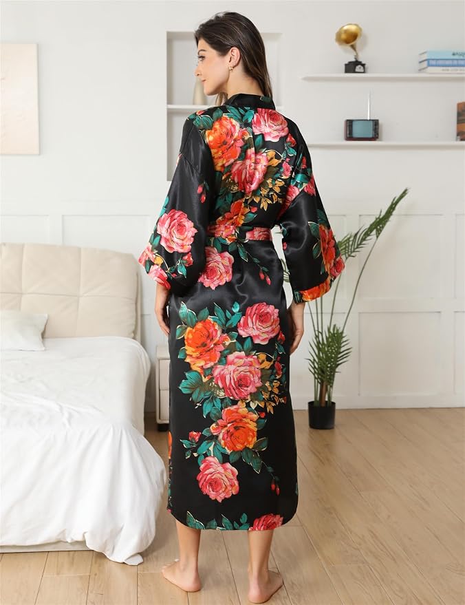 Rose Floral Black