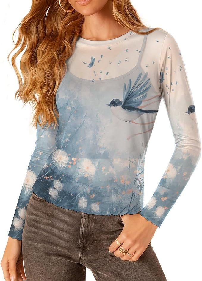 Blue Bird Print