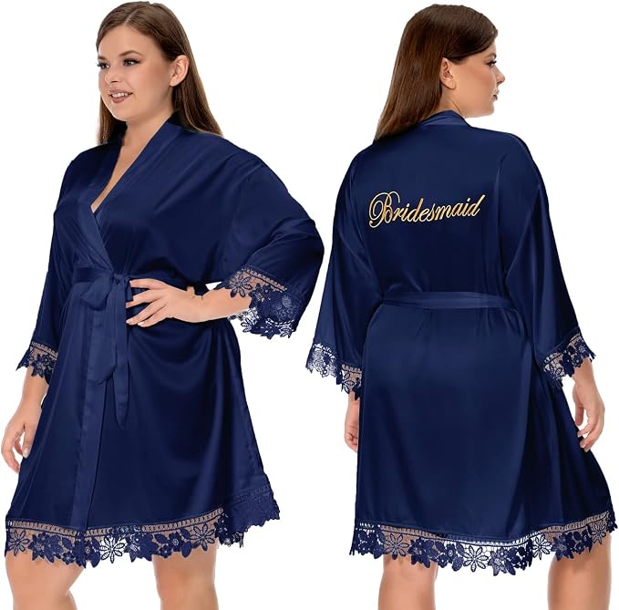 Bridesmaid-lace Navy
