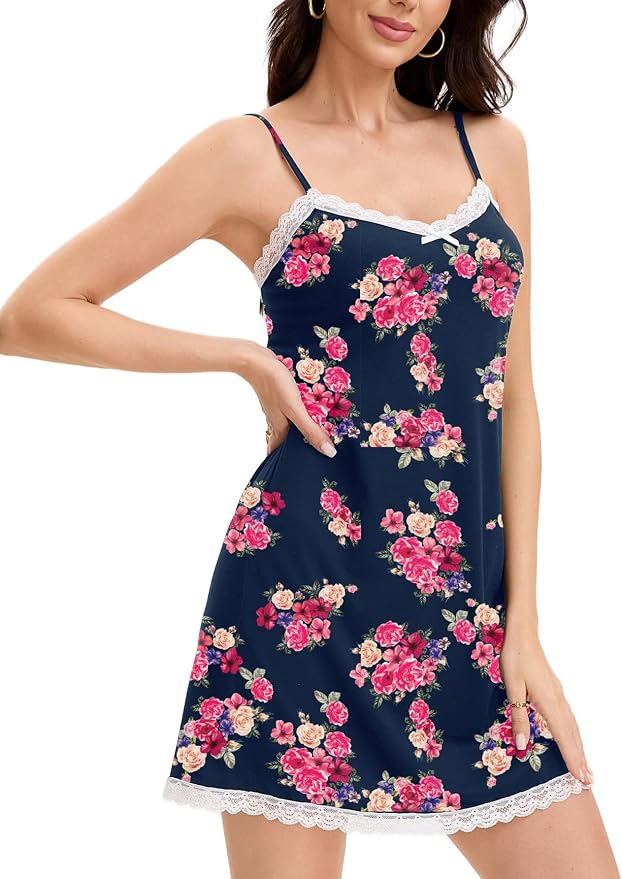 Floral Navy Blue