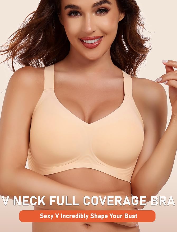 V Neck - Beige