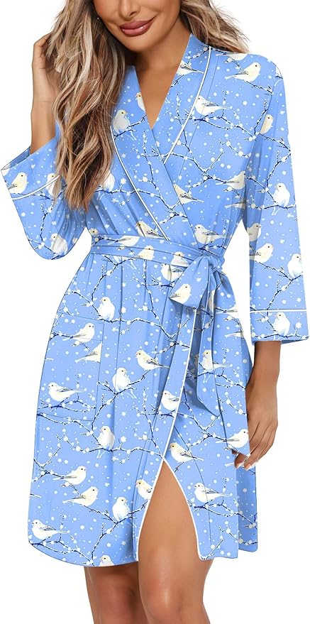 Blue White Bird