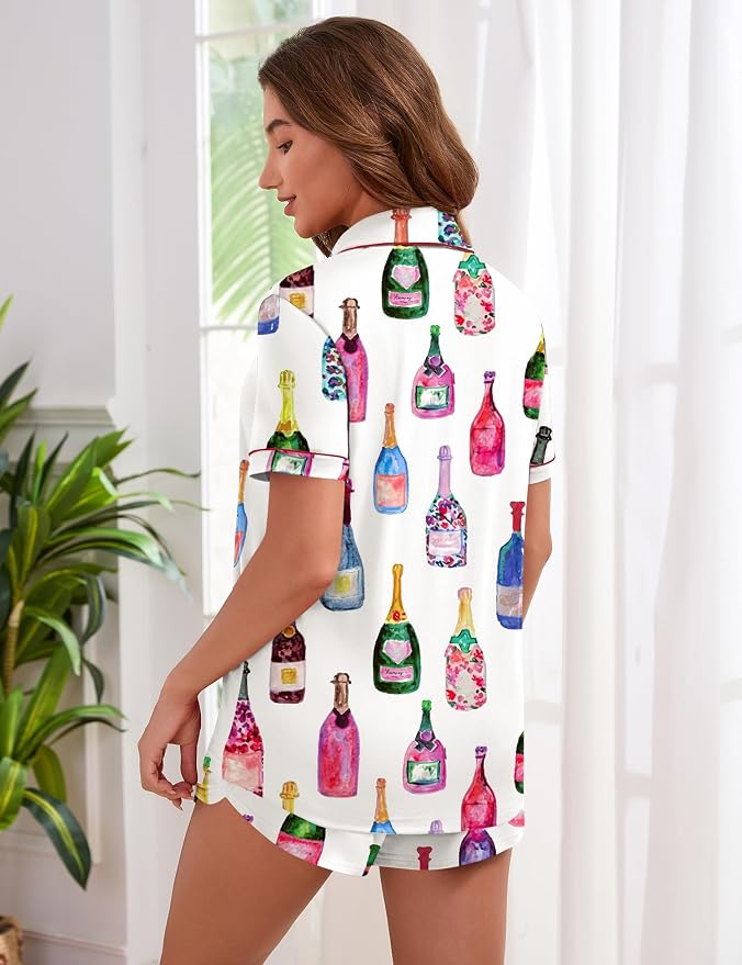 White Wine Bottle Print