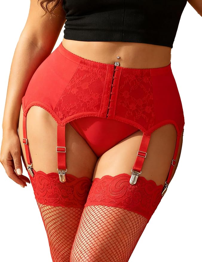 #Red-lace (Only Garter)