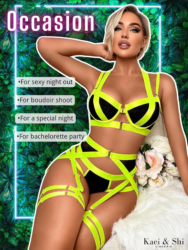 Neon Green Strappy