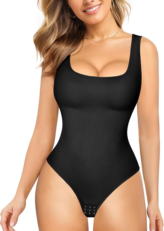 Black Thong Bodysuit
