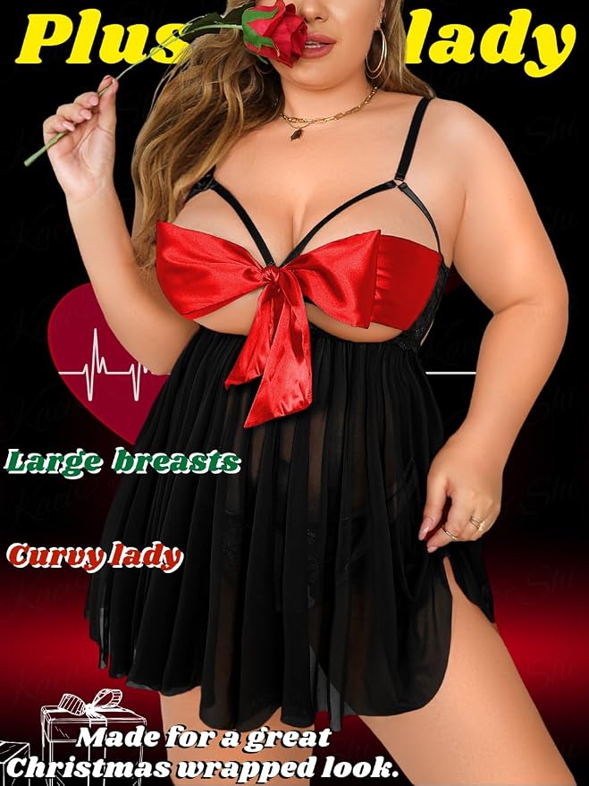 Black/Red Bow