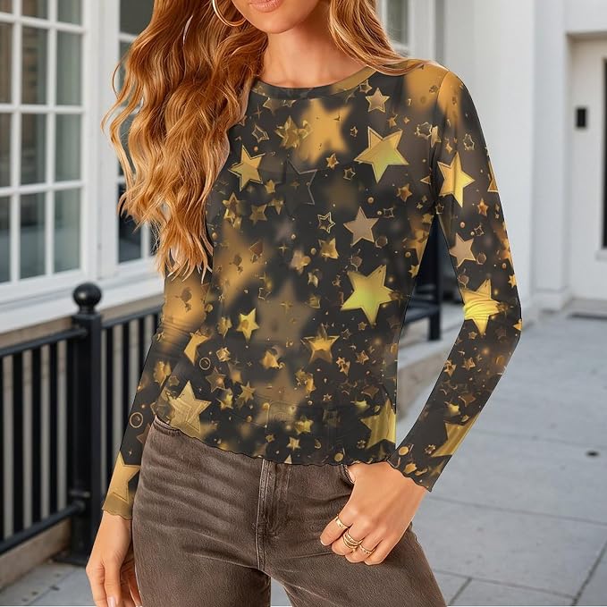 Yellow Star Print