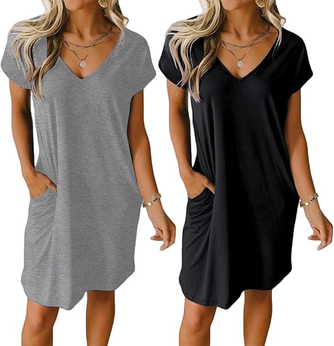 Black and Dark Grey