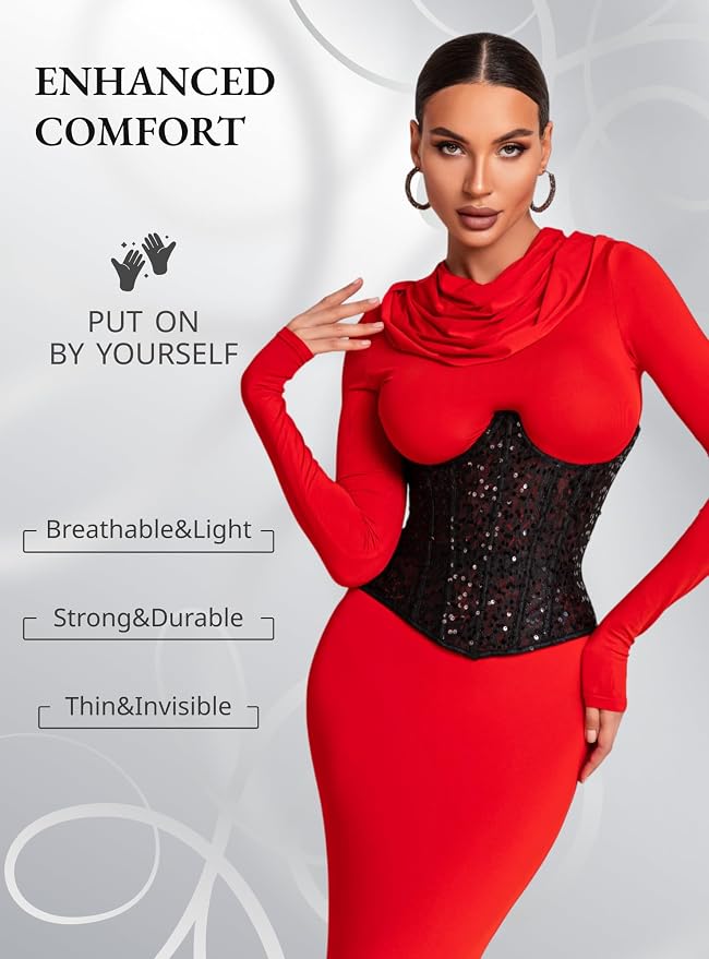 Shine Black - Measure Your Body & Use the Size Chart!