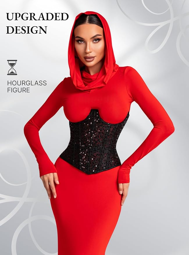 Shine Black - Measure Your Body & Use the Size Chart!