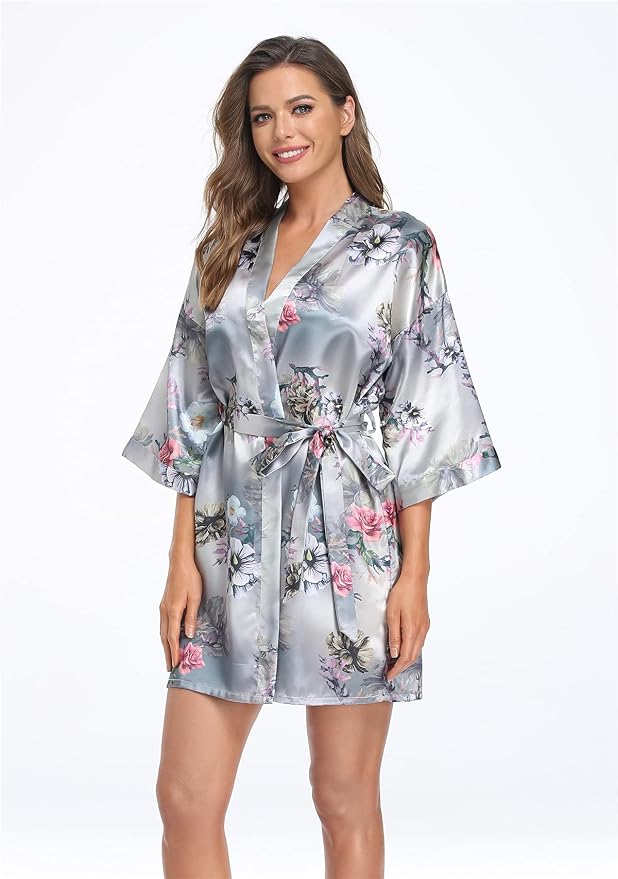Floral-silver Grey