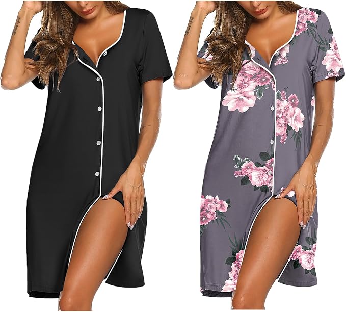Black/Grey Floral