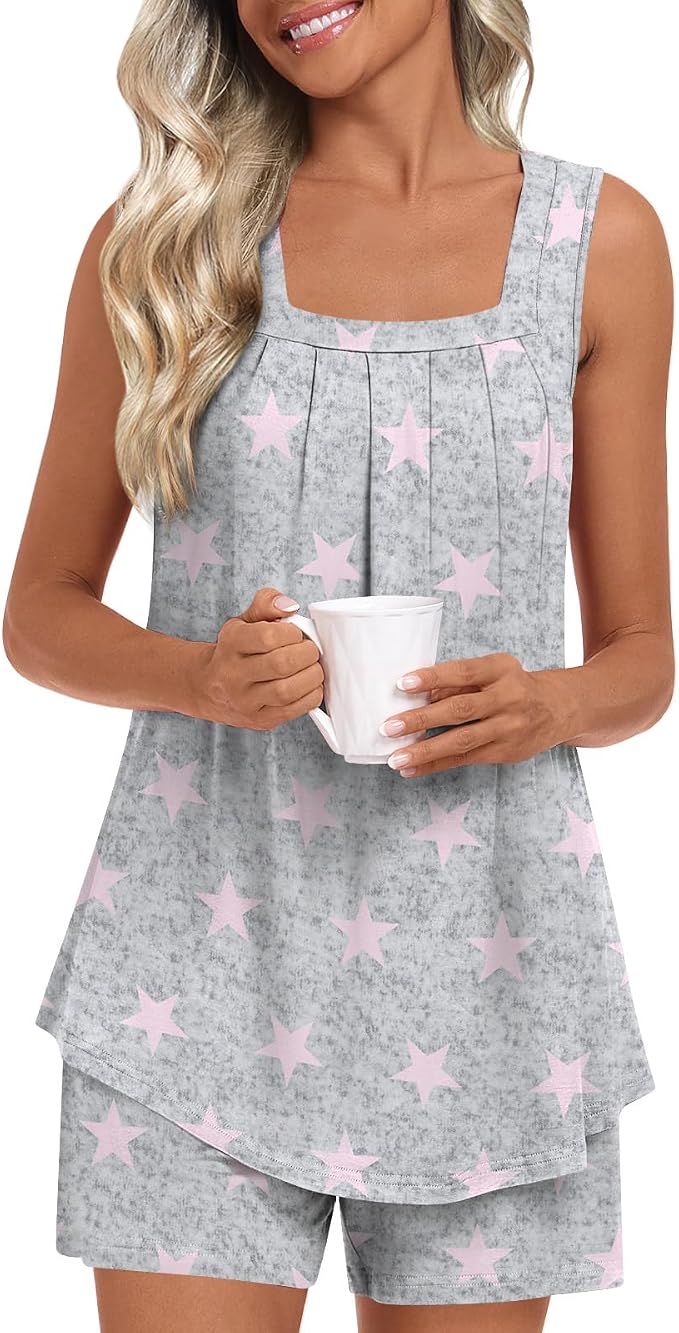 1-pink Star Grey