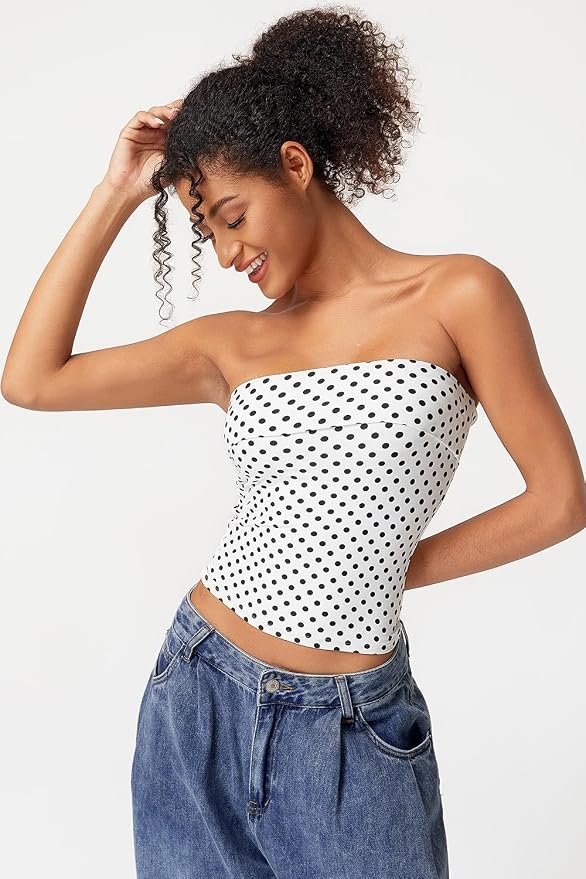 White Polka Dots