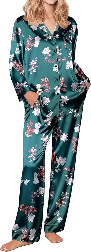 Green With White Floral