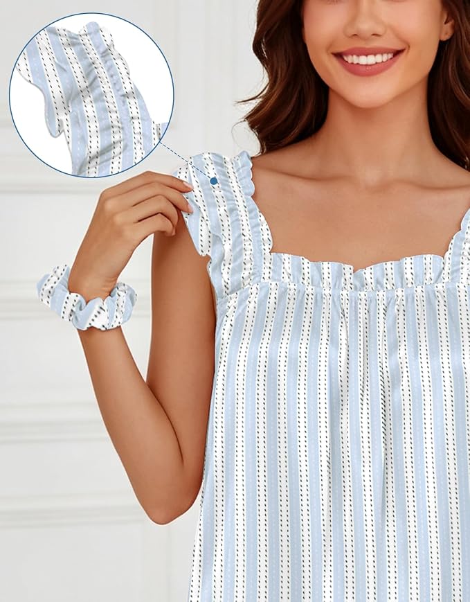 Striped Blue