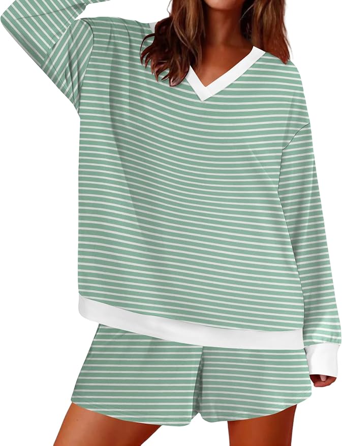 Green White Stripes