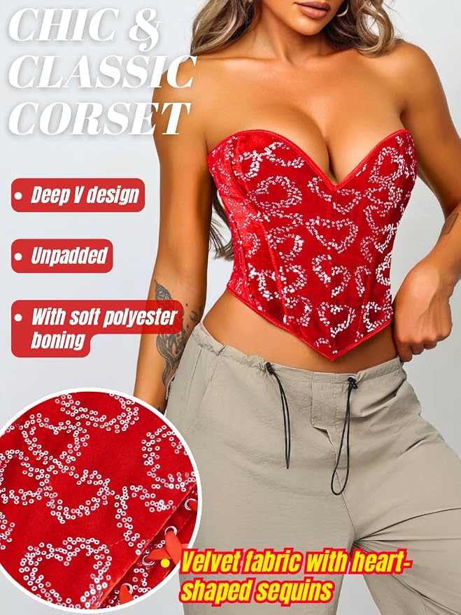 Red Sequin Velvet