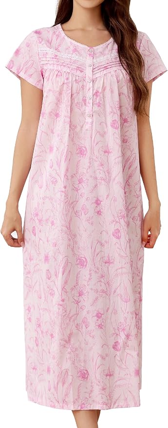 Woven-100% Cotton Pink Tulip