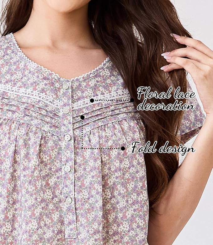 Woven--100% Cotton Colorful Small Flowers