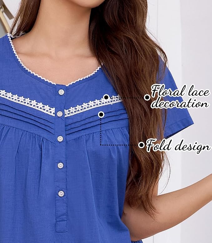Woven-100% Cotton Royal Blue