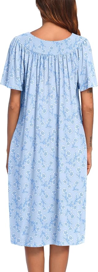 Blue White Floral
