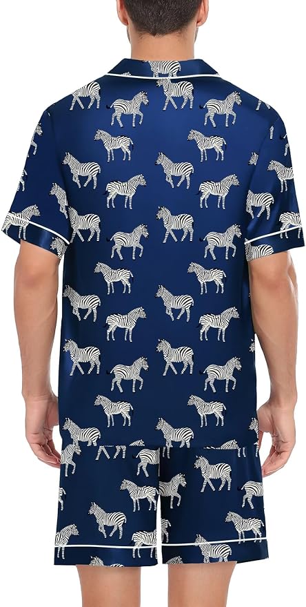 Navy Blue Zebra