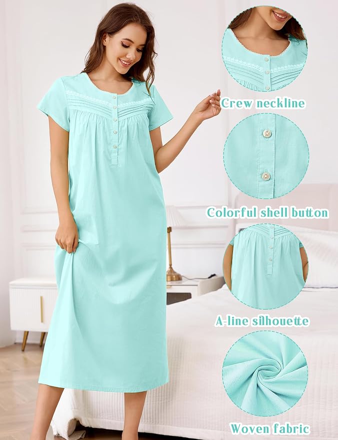 Woven-100% Cotton Mint Green