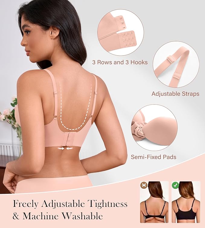 Brown,pink,beige-3pack