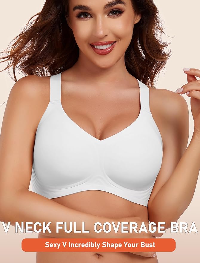 V Neck - White