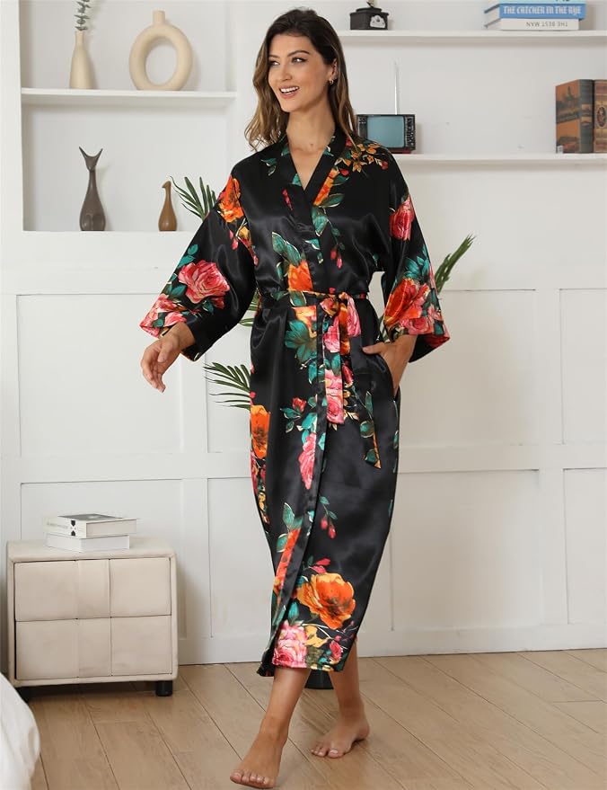 Rose Floral Black