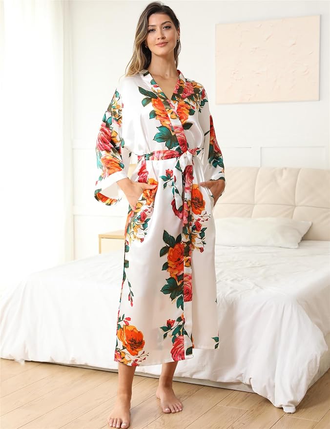 Rose Floral White