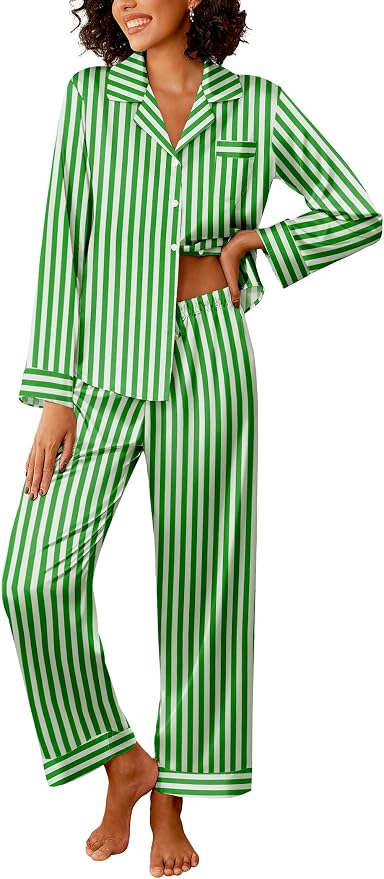 Green White Stripe