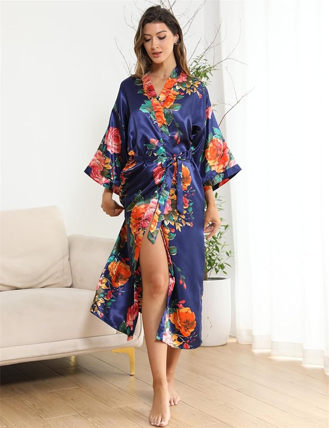 Rose Floral Navy