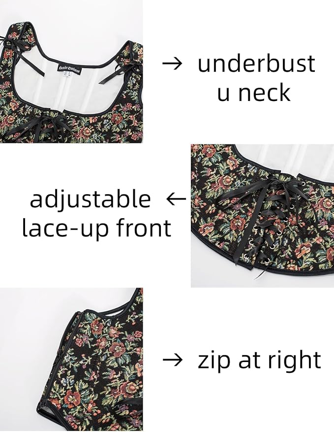 Black Multi Floral
