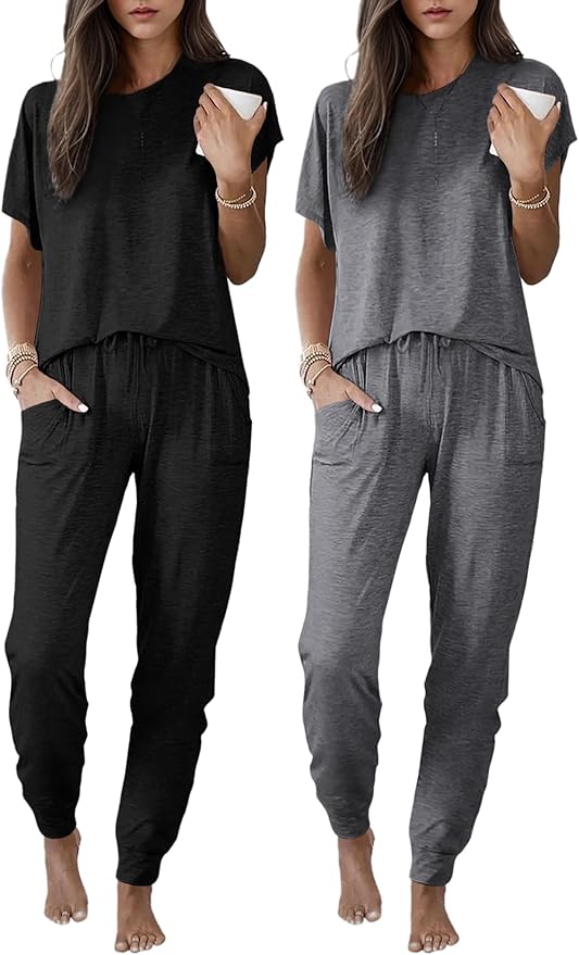 Black and Dark Grey