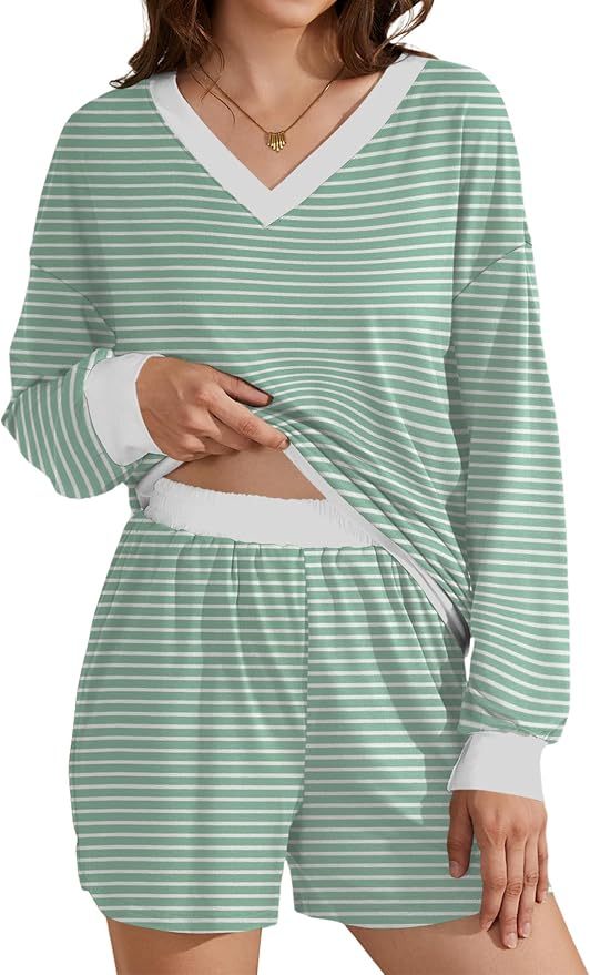 Green White Stripes