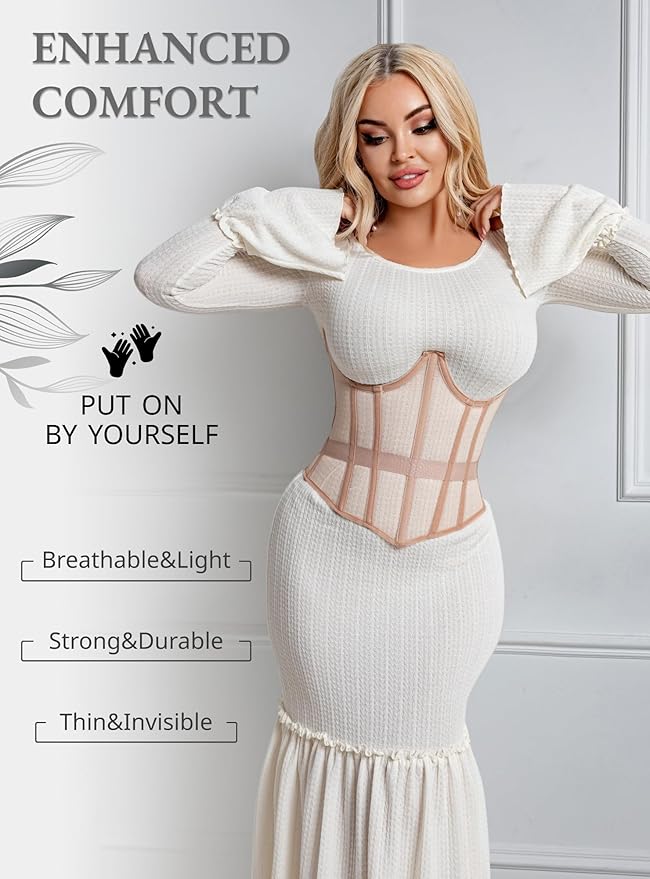 Short Torso Beige - Measure Your Body & Use the Size Chart!