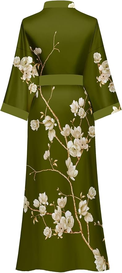 Olive Green-white Floral