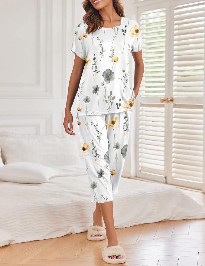 White Flowers Print