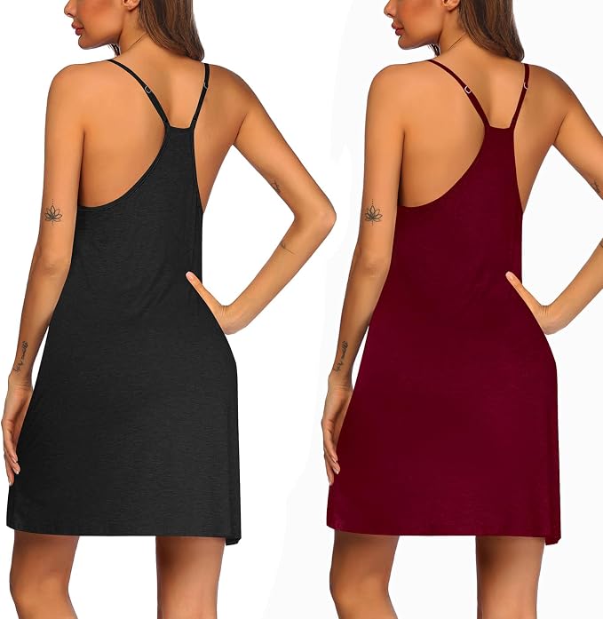 2 Pack-black+wine Red