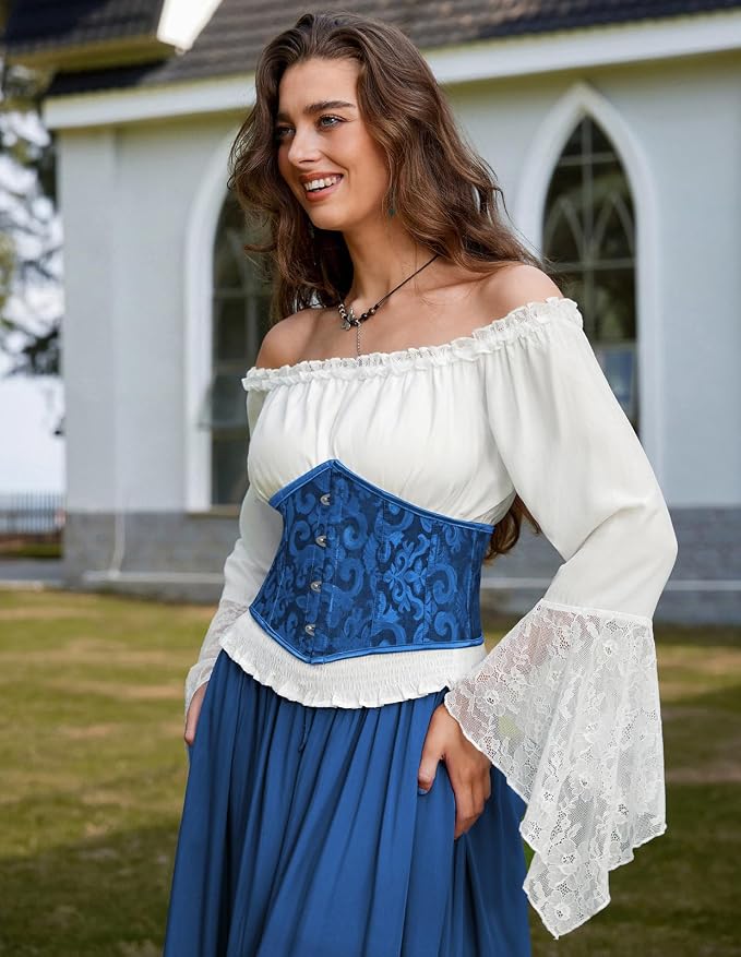 Blue Jacquard