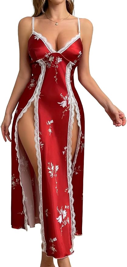 Brick Red Floral