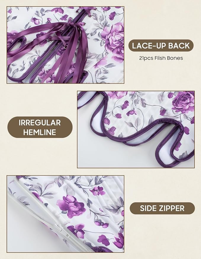 Ink Purple Blossoms