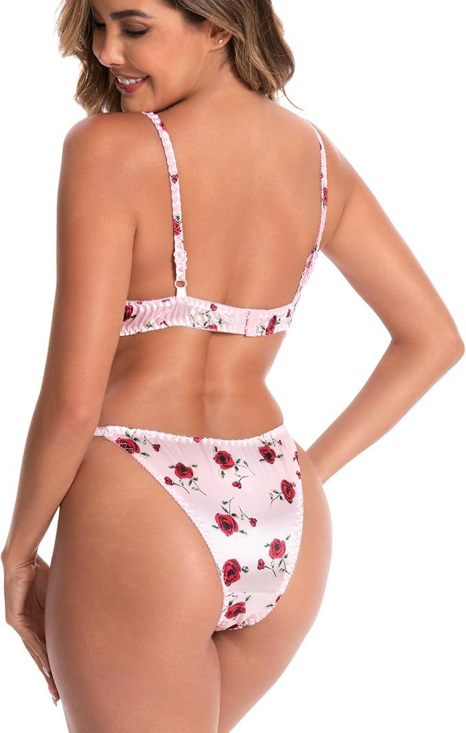 Baby Pink - Red Roses