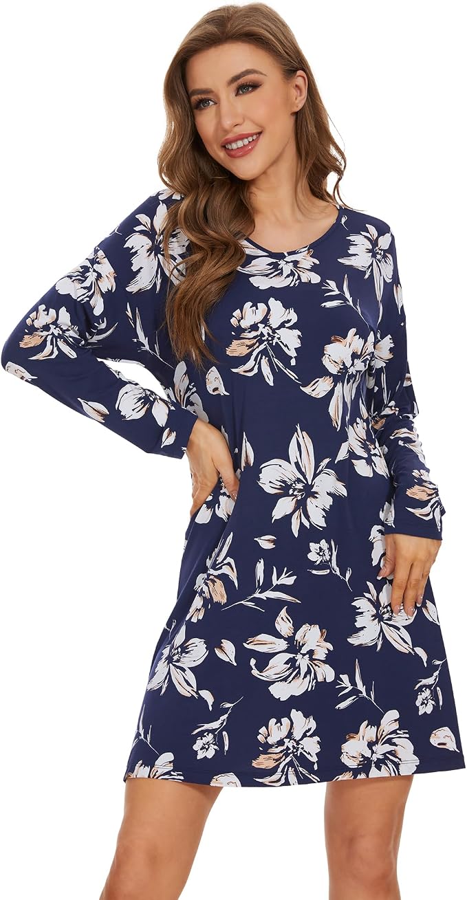 A-navy Floral