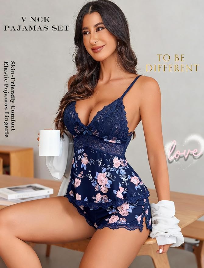 Navy Blue Floral