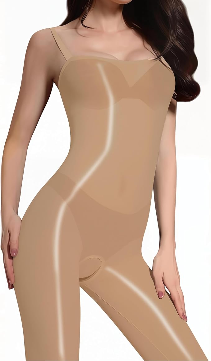 K-crotchless&halter Brown