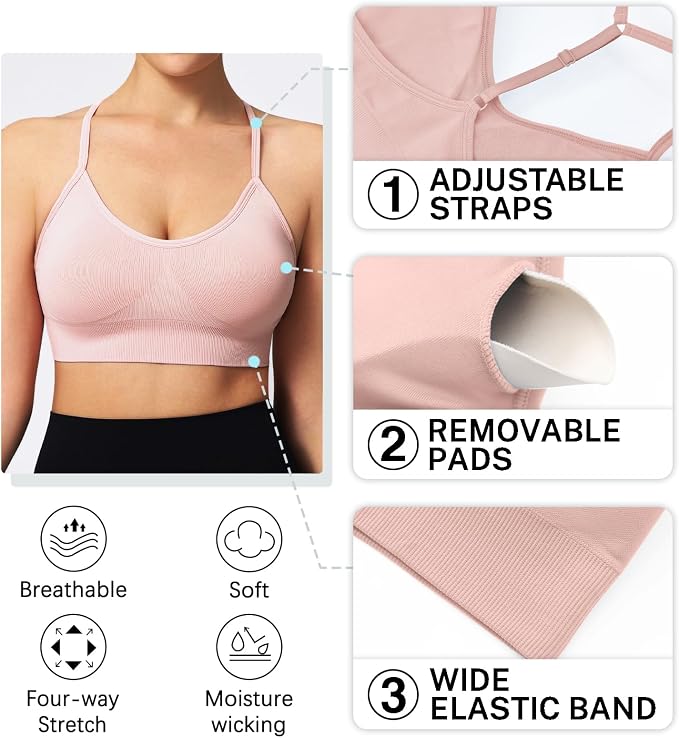 Black White Brown Pink Blue 5 Pack